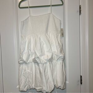 a new day White Mini Bubble Dress size XL- NWT